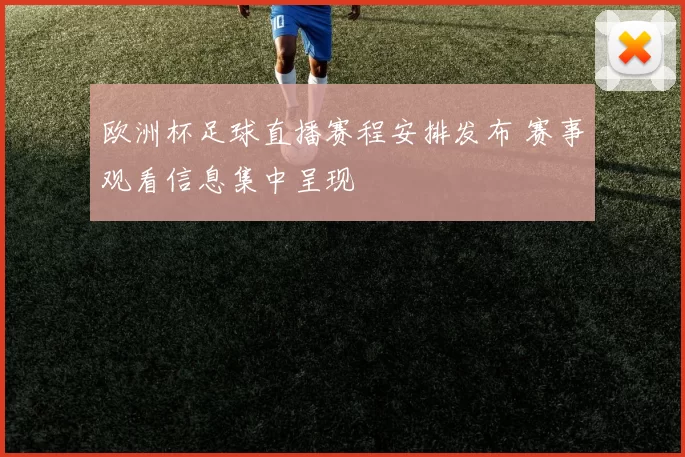 欧洲杯足球直播赛程安排发布 赛事观看信息集中呈现