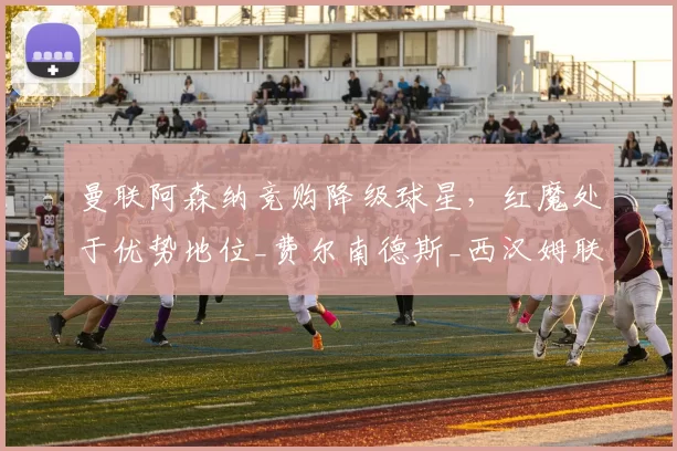 曼联阿森纳竞购降级球星,红魔处于优势地位_费尔南德斯_西汉姆联_欧冠